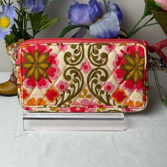NWT Vera Bradley Folkloric Wristlet Wallet Zipper Quilting Retired - Picture 5 of 7